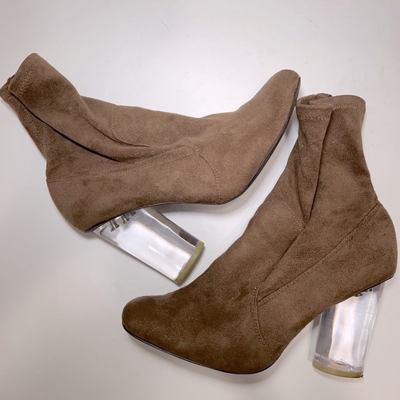 Jeffrey Campbell Lucite Heel Booties - Picture 3 of 5